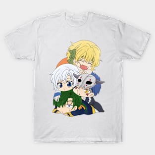 The Four Dragon Warriors Chibi T-Shirt